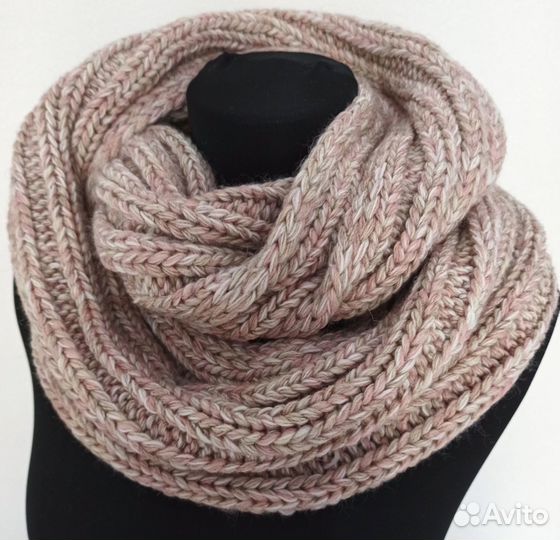 Комплект шапка и снуд женский