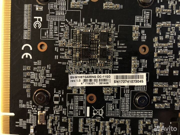 GigaByte nVidia GeForce GTX 1080 Ti 11Gb GV-N108TG