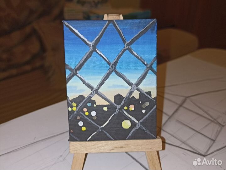 Мини картина ручная работа