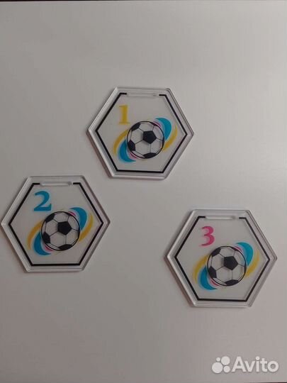 Медали наградные по футболу 1 2 3 место