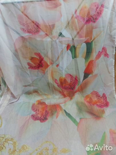 Тюль с принтом