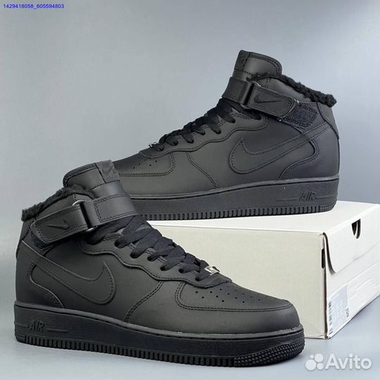 Кроссовки Nike Air Force 1 High (с мехом) (Арт.44558)