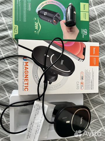 Держатель для телефона с беспроводной зарядкой