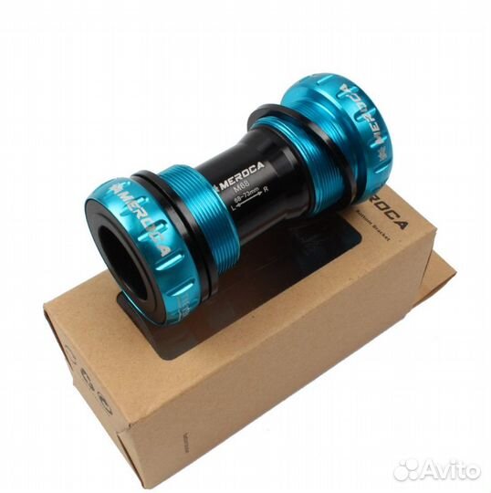 Каретка hollowtech 2 meroca M68 Синяя