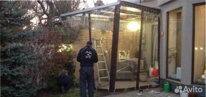 Мягкие окна для беседки / расчет по фото