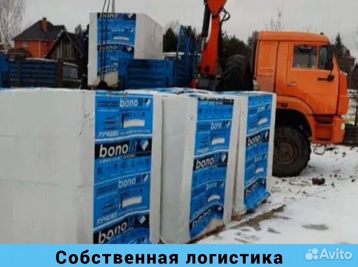 Газобетонные блоки (газоблоки), пеноблоки bonolit