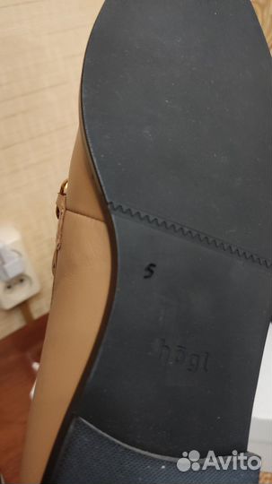 Лоферы женские кожаные Р 38 hogl