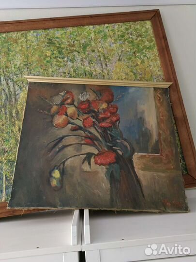 Картина маслом на холсте бу
