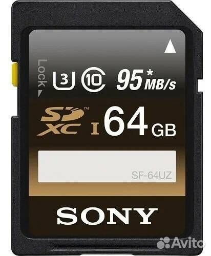 Sony super high speed 64 GB sdxc UHS-1 95/90 (SF 6