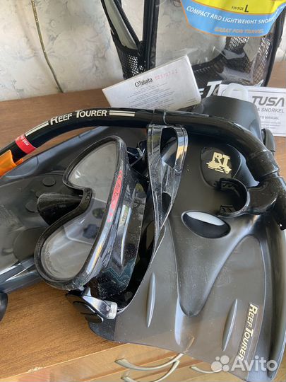 Ласты, маска, трубка Tusa