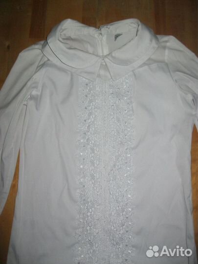 Белая блузка для школы (р. 152)