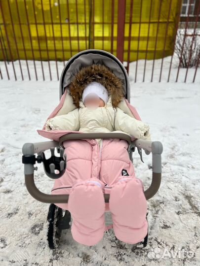 Конверт в коляску и варежки маме