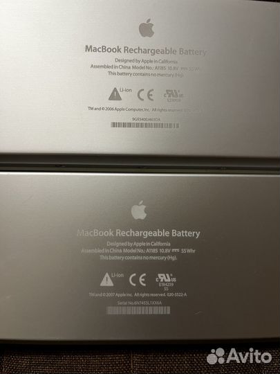 Оригинальный аккумулятор для MacBook 13 A1181