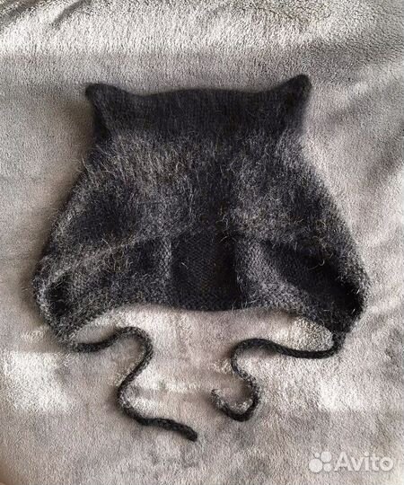 Шапка с кошачьими ушками/Чепчик с ушками