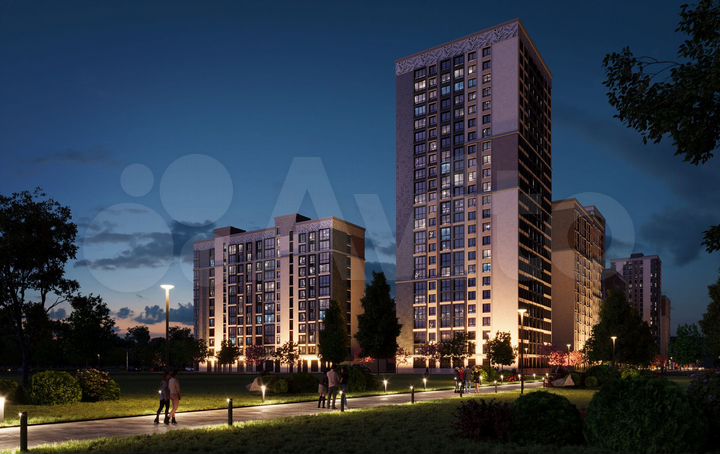 2-к. квартира, 70,5 м², 2/16 эт.