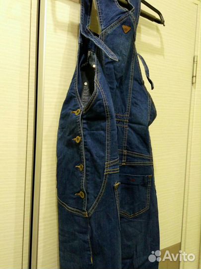 Комбинезон джинсовый для будущей мамочки