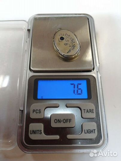 Кулон локет, серебро 875 проба