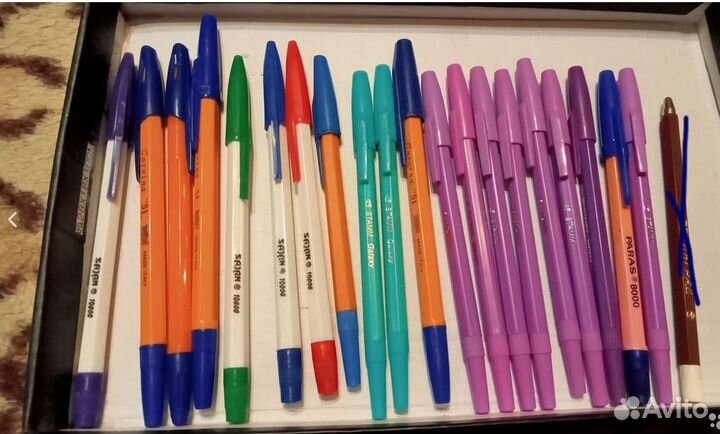 Прибор письменный СССР, шариковые и перьевые ручки