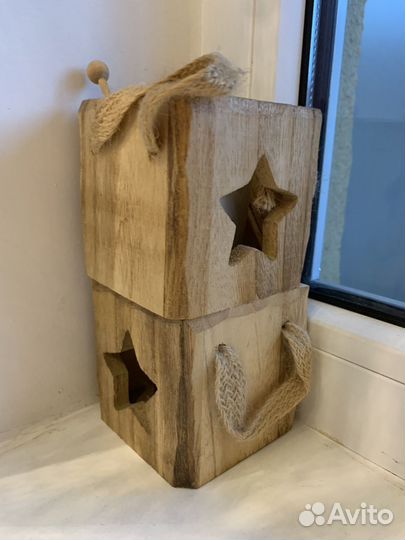 Подставка для свечей дерево