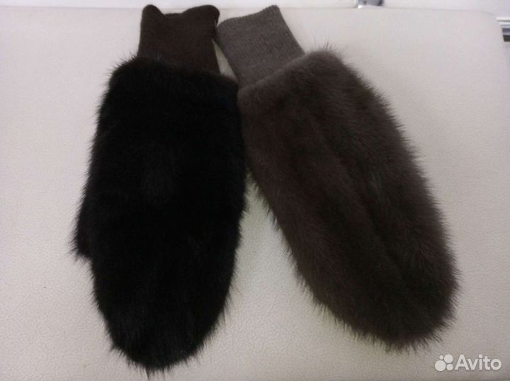 Рукавицы из норки