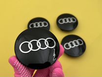 Колпачки 4 шт заглушки литые диски Audi эмблема