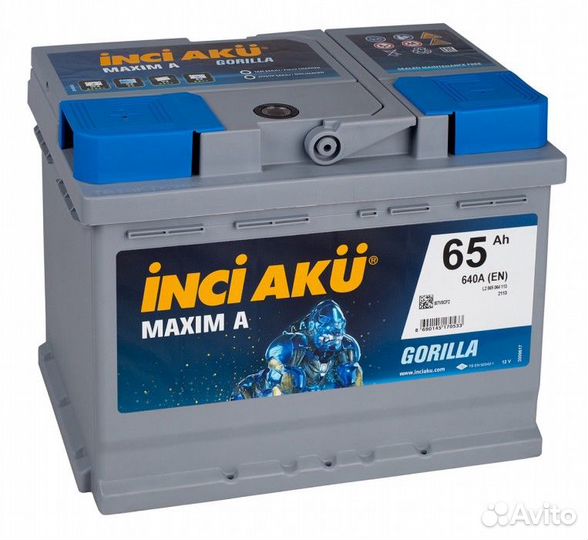 Аккумулятор Inci AKU Maxim A 65L прям. пол. 65 Ач