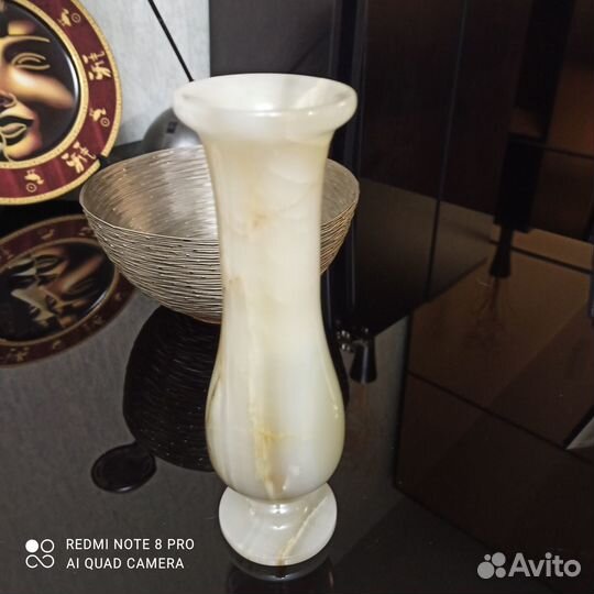 Ваза из оникса 25 см, Пакистан