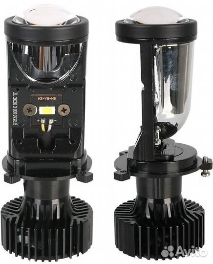 Led лампа h4 с линзой