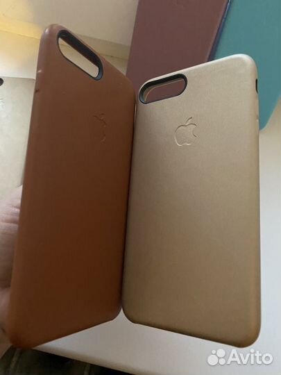 Кожаный чехол на iPhone 7 + ; 8+
