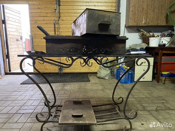 Мангал+коптильня