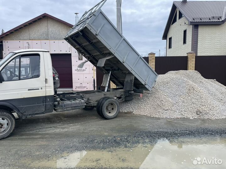 Песок щебень доставка газель