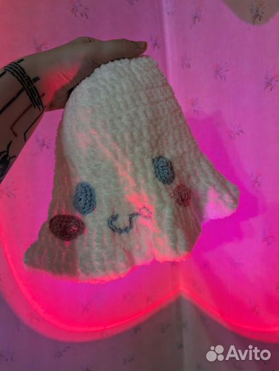 Плюшевая панамка-шапка ручной работы Синаморол