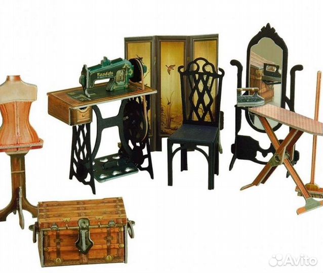 Наборы мебели для кукольного дома