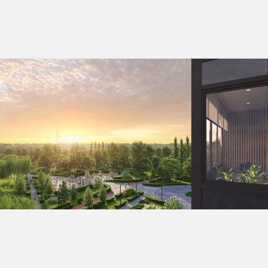 2-к. квартира, 55,9 м², 4/23 эт.