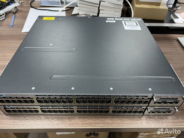 Коммутатор Cisco WS-C3750X-48T-S + модуль C3KX-NM