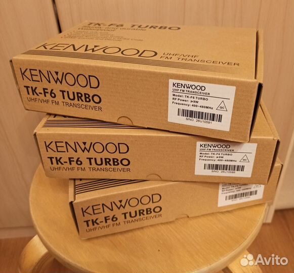 Комплект раций Kenwood TK-F6 turbo + гарнитура