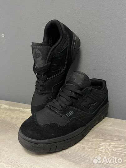 New Balance 550 Black с мехом (42р)