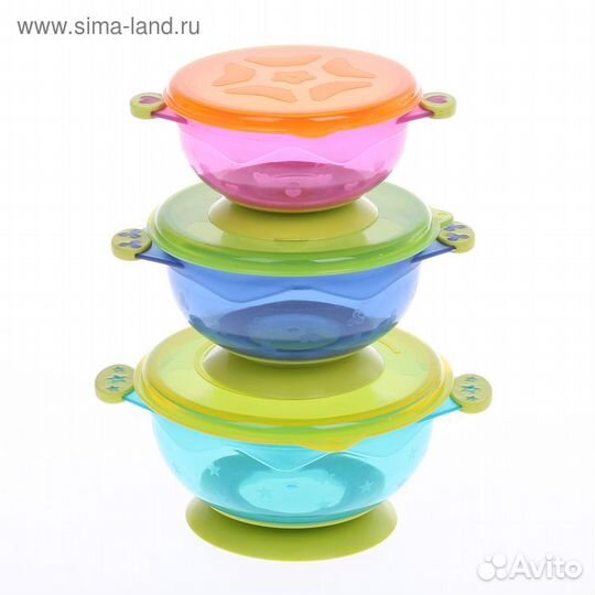 Набор детской посуды для кормления/хранения: миски
