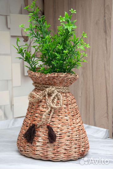 Корзины Плетение из бумажной лозы