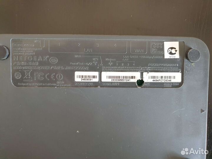 Wi-Fi роутер netgear jwnr2000v2 (N300 Wireless Rou