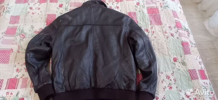 Кожаная куртка мужская пилот 50 размер