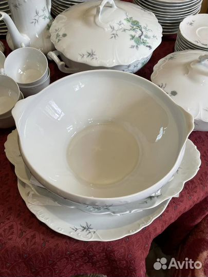 Сервиз посуда Лимож Франция фарфор винтаж 68предм
