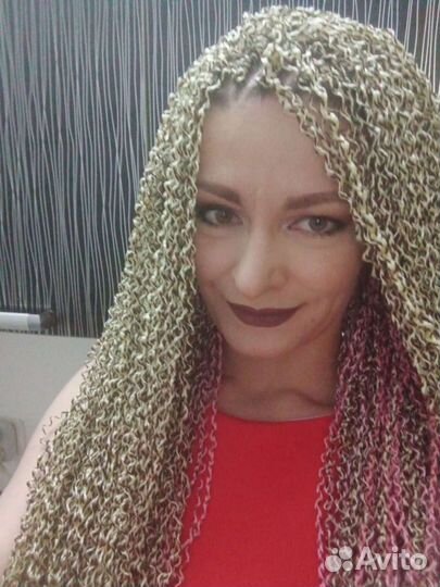 Плетение Афрокосы, косички зизи