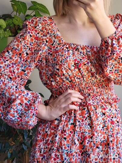 Платье в цветочек