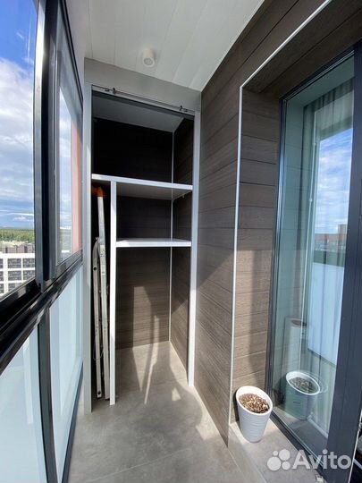 Шкаф с рольставнями на балкон на заказ с гарантией