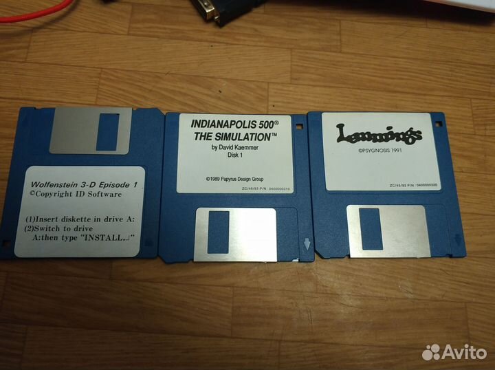 Пк Игры на дискетах 3.5 Wolfenstein 3D, Lemmings