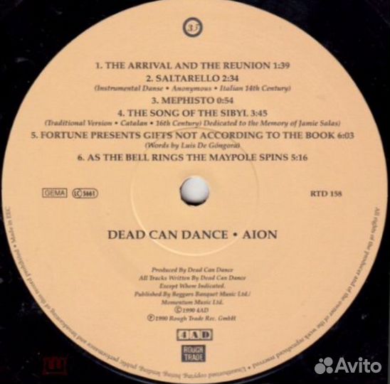 Dead Can Dance несколько фирменных альбомов группы