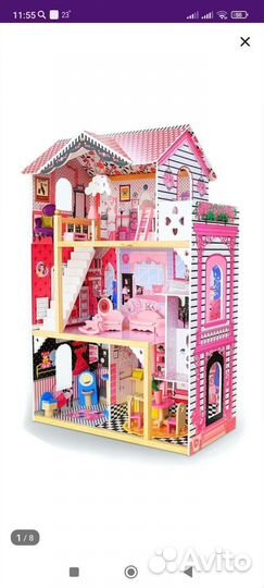 Домик кукольный для Барби с лифтом