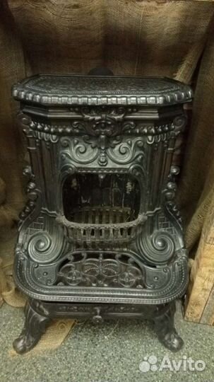 Печь чугунная антикварная франция