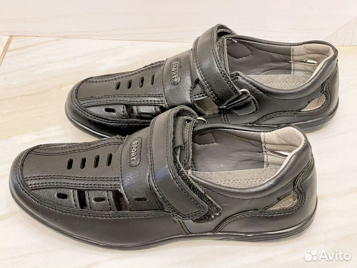 Детские кожаные ботинки 34 размер